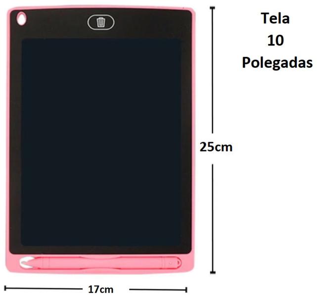 Imagem de Brinquedo Infantil Lousa Mágica Tablet Tela Lcd 10 Pol