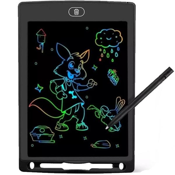 Imagem de Brinquedo Infantil Lousa Mágica Tablet Tela Lcd 8,5 Pol