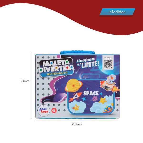 Imagem de Brinquedo Infantil Maleta Divertida Astronauta Monte O Space