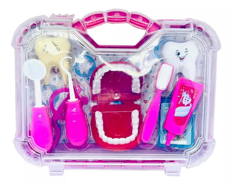 Imagem de Brinquedo Infantil Maleta Grande Dentista Com Boca Pakitoys