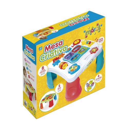 Imagem de Brinquedo Infantil Mesinha Criativa Com Som - Branca - Maral