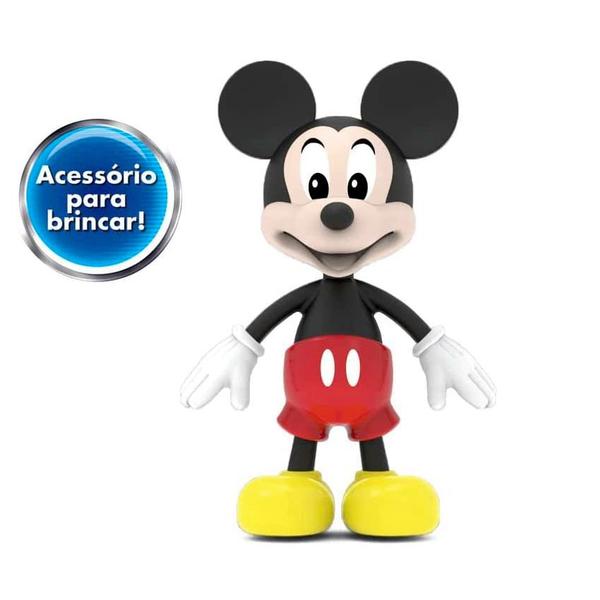 Imagem de Brinquedo Infantil Mickey e Minnie com Acessórios 13cm Elka