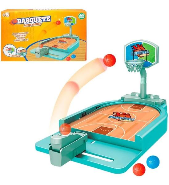 Imagem de Brinquedo Infantil Mini Jogo de Basketball Com Lançador