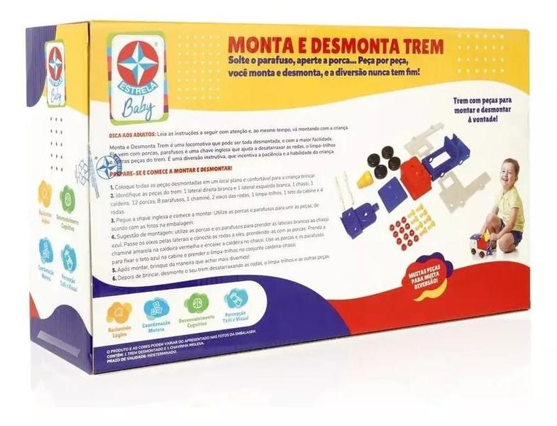 Imagem de Brinquedo Infantil Monta E Desmonta Trenzinho Trem Estrela