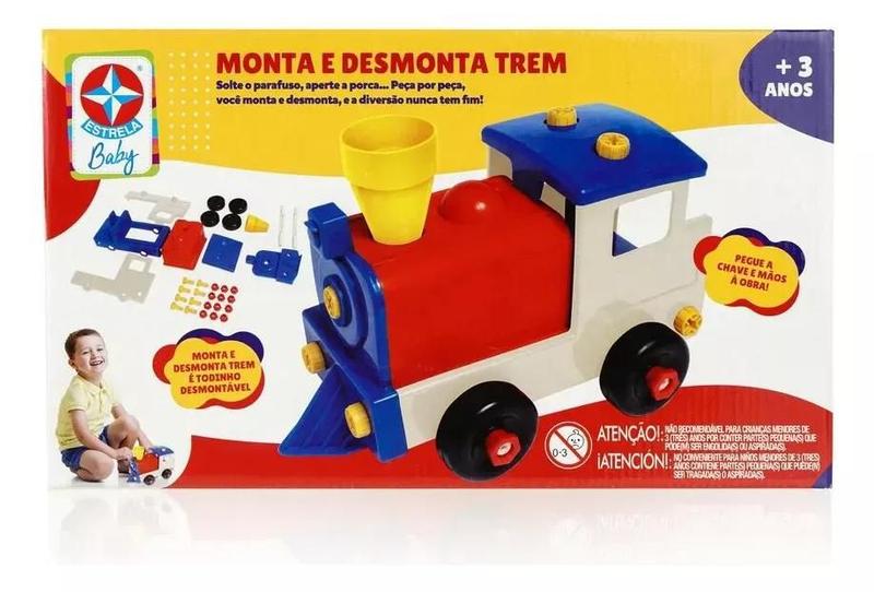 Imagem de Brinquedo Infantil Monta E Desmonta Trenzinho Trem Estrela