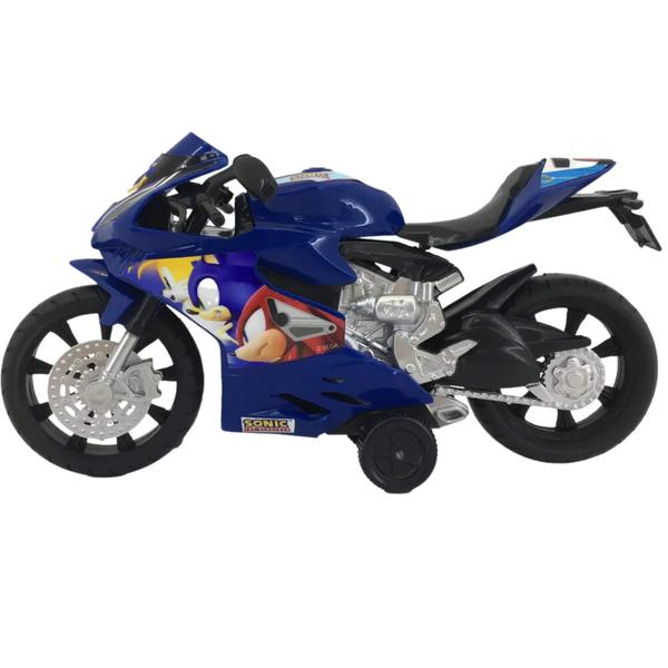 Imagem de Brinquedo Infantil Moto Fricção Faster Biker Sonic Candide - 3453