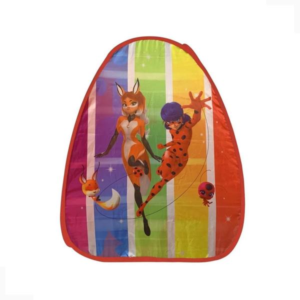 Imagem de Brinquedo Infantil Multikids Tenda Dobrável Miraculous Ladybug Portatil com Facil Montagem - Vermelho - BR1605