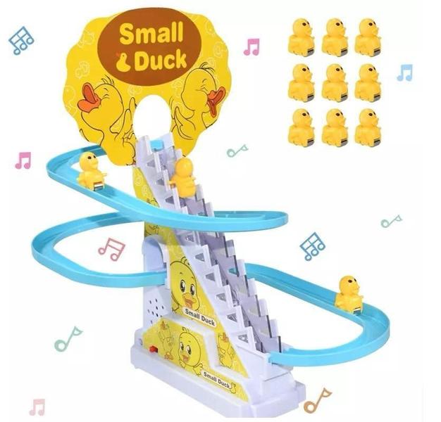 Imagem de Brinquedo Infantil Musical Patinho Sobe Escada e Escorrega Na Pista Playground