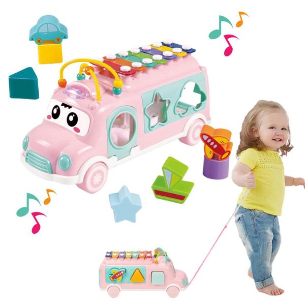 Brinquedo Infantil Ônibus Musical Educativo Pcs De Encaixar - Vales Variedades Imagem de Brinquedo Infantil Ônibus Musical Educativo Pcs De Encaixar