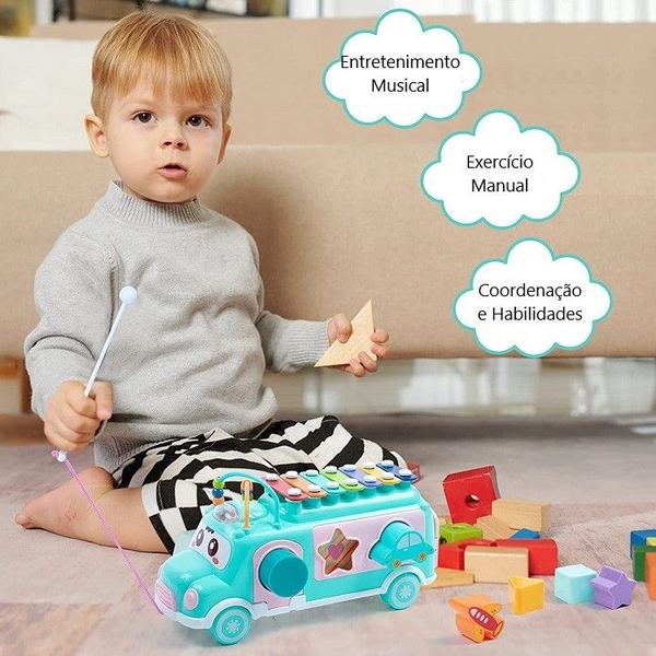 Brinquedo Infantil Ônibus Musical Educativo Pcs De Encaixar - Vales Variedades Imagem de Brinquedo Infantil Ônibus Musical Educativo Pcs De Encaixar