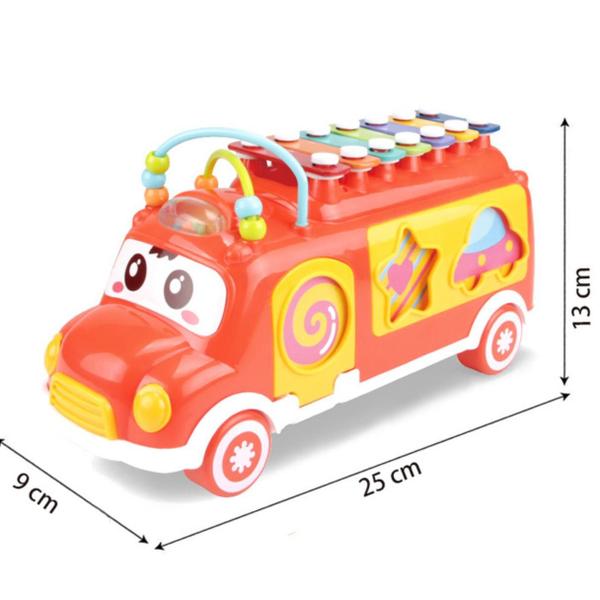 Brinquedo Infantil Ônibus Musical Educativo Pcs De Encaixar - Vales Variedades Imagem de Brinquedo Infantil Ônibus Musical Educativo Pcs De Encaixar