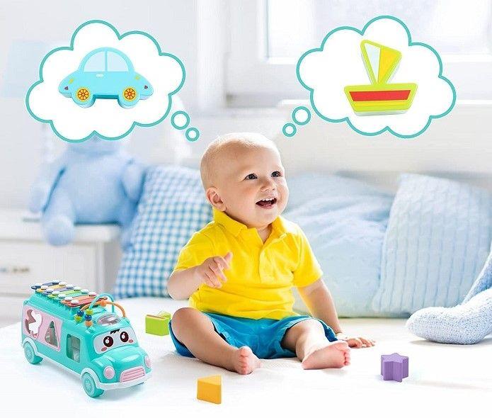 Brinquedo Infantil Ônibus Musical Educativo Pcs De Encaixar - Vales Variedades Imagem de Brinquedo Infantil Ônibus Musical Educativo Pcs De Encaixar
