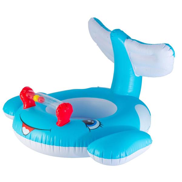 Imagem de Brinquedo Infantil Para Piscinas Boia De Baleia Azul Com Som