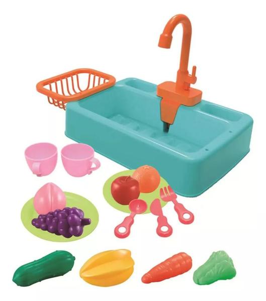 Imagem de Brinquedo Infantil Pia Lava-lava Louça Com Acessórios