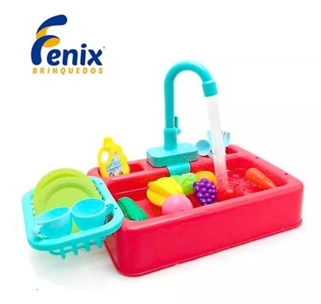 Brinquedo Infantil Pia Lava-lava Louça Com Acessórios - Fenix Imagem de Brinquedo Infantil Pia Lava-lava Louça Com Acessórios