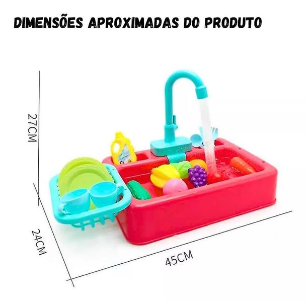 Brinquedo Infantil Pia Lava-lava Louça Com Acessórios - Fenix Imagem de Brinquedo Infantil Pia Lava-lava Louça Com Acessórios
