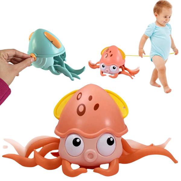 Imagem de Brinquedo Infantil Polvo Divertido Com Movimento Corda Água e Chão