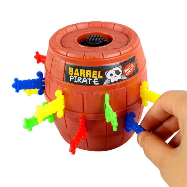 Imagem de Brinquedo Infantil Pula Pirata Barril Pequeno Clássico