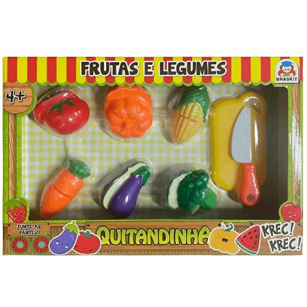 Imagem de Brinquedo Infantil Quitandinha Legumes Braskit 8 Peças