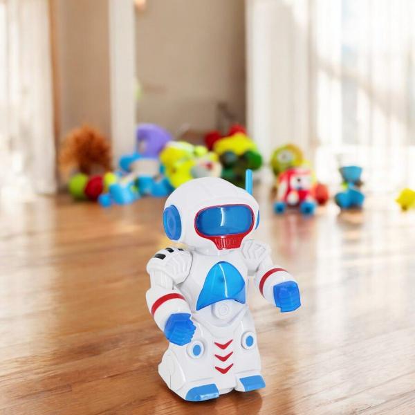 Imagem de Brinquedo Infantil Robô Bate e Volta com Luz e Som - Diversão e Interatividade