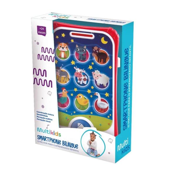 Imagem de Brinquedo Infantil Smartphone Bilingue Primeira Infância Multikids BR2098