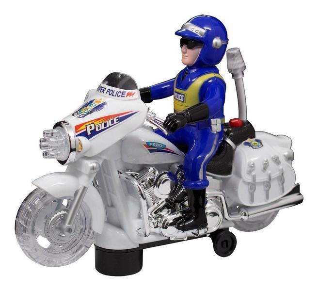 Imagem de Brinquedo Infantil Super Polícia Moto Veloz Com Luzes E Som