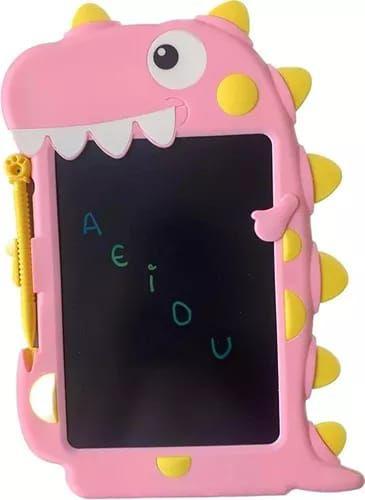 Imagem de Brinquedo Infantil Tablet Mágico Dinossauro Com Canetinha- Rosa