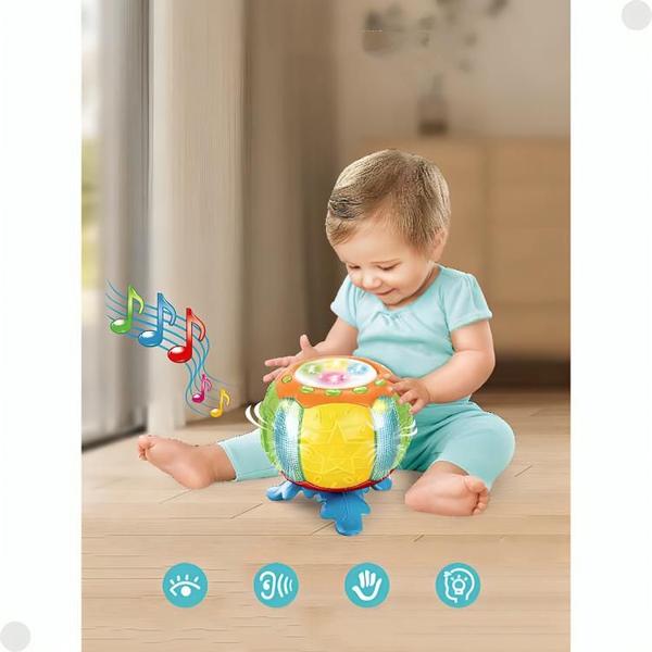 Imagem de Brinquedo Infantil Tamborzinho Com Luz E Som FBB-837 Fenix 