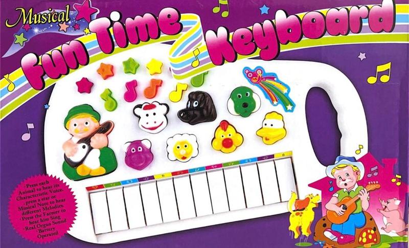 Imagem de Brinquedo Infantil Teclado Animal Com Sons Super Divertido De Animais - Toy king