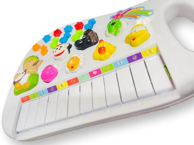 Imagem de Brinquedo Infantil Teclado Animal Com Sons Super Divertido De Animais - Toy king