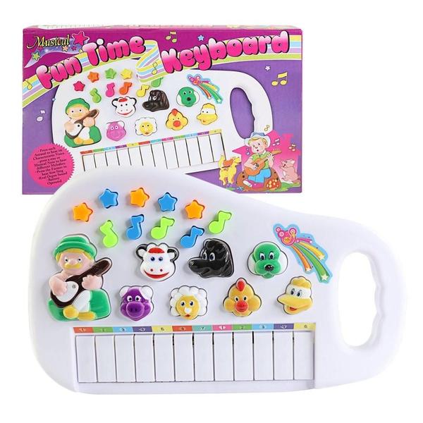 Brinquedo Infantil Teclado Musical Sons Fendinha Diversão - Giftutil Imagem de Brinquedo Infantil Teclado Musical Sons Fendinha Diversão