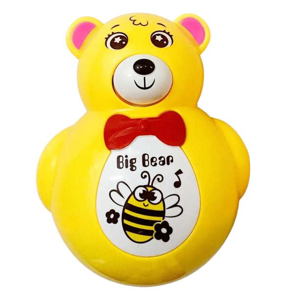 Imagem de Brinquedo Infantil Teimoso Musical Urso Guta Guti Amarelo