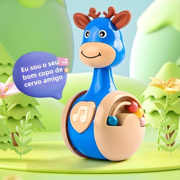 Imagem de Brinquedo Infantil Wobbler para Bebês de 6 a 12 Meses - Estimula o Desenvolvimento Motor