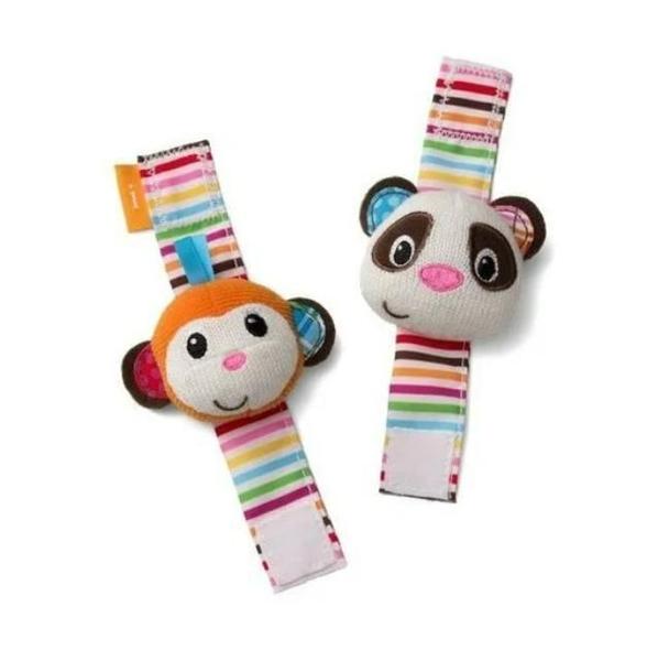 Imagem de Brinquedo Infantino Para Bebes Macaco E Panda Importado