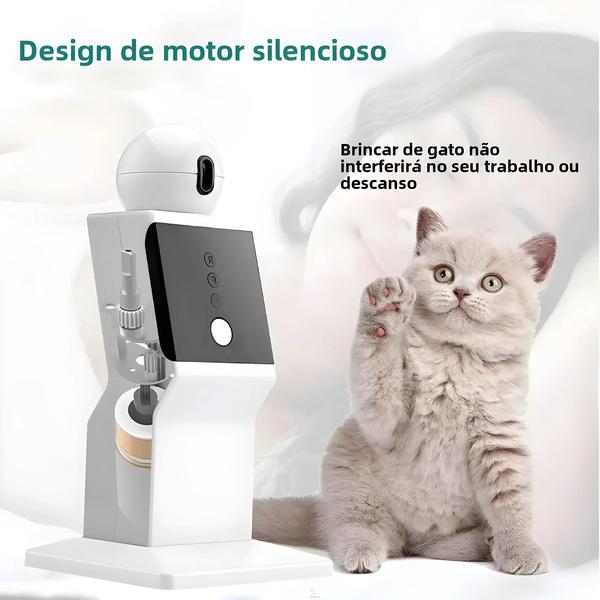 Imagem de Brinquedo Interativo Automático para Gatos com Laser - Movimento Aleatório e Ponto Vermelho