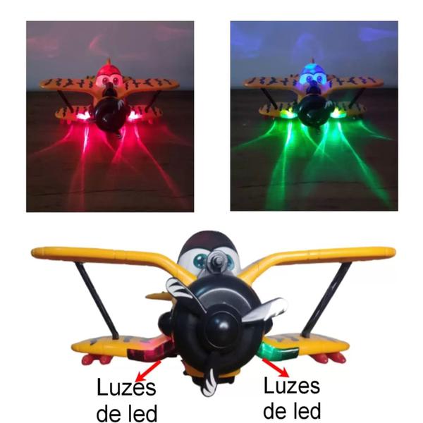 Imagem de Brinquedo Interativo Avião Maluco Bate e Volta Com Luz e Som