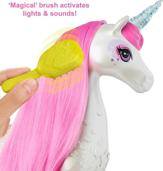 Imagem de Brinquedo interativo Barbie Dreamtopia Unicorn Brush 'n Sparkle