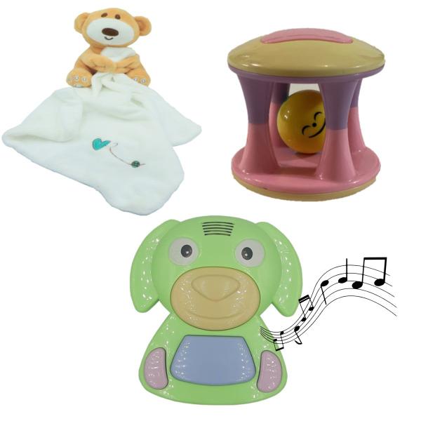 Imagem de Brinquedo Interativo Chocalho Infantil Dog Musical e Naninha