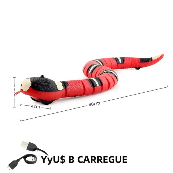Brinquedo Interativo Inteligente para Gatos - Cobra Eletrônica Recarregável via USB Imagem de Brinquedo Interativo Inteligente para Gatos - Cobra Eletrônica Recarregável via USB