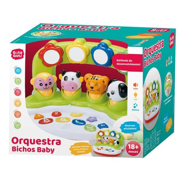 Imagem de Brinquedo Interativo Orquestra Bichos Baby Dm Toys - 5810