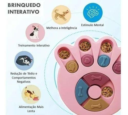 Imagem de Brinquedo Interativo Para Cães Tabuleiro Porta Petisco Pets para cachorros Porta Ração Interativo