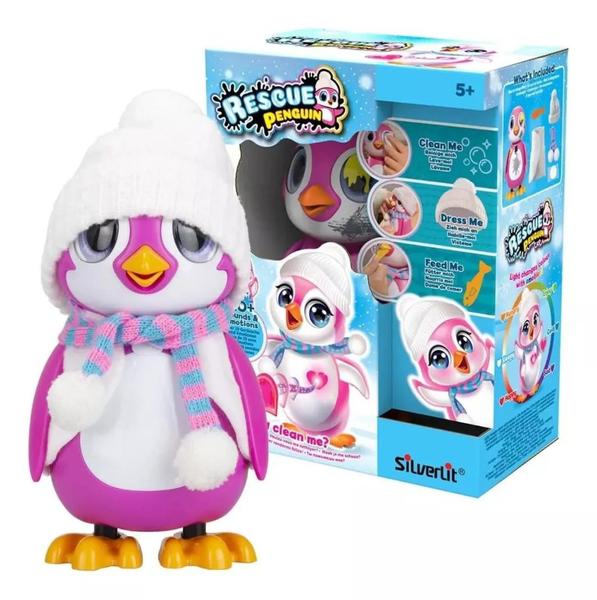 Imagem de Brinquedo Interativo Resgate O Pinguin Rosa C/ Som - Fun