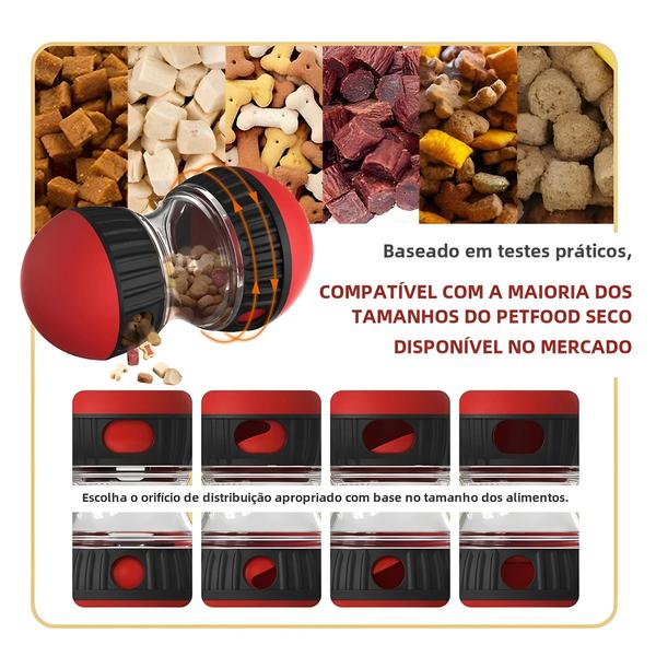 Imagem de Brinquedo Interativo Resistente para Cães - Pista Elíptica com Bola de Rolamento