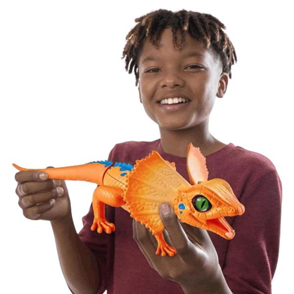 Imagem de Brinquedo Interativo Robô Alive Lagarto Laranja