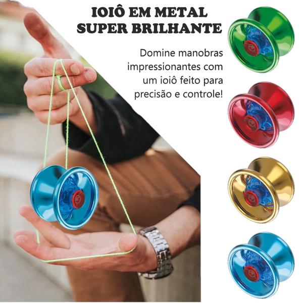 Imagem de Brinquedo Ioiô de Precisão Com Rolamento Duplo Yoyo Alumínio