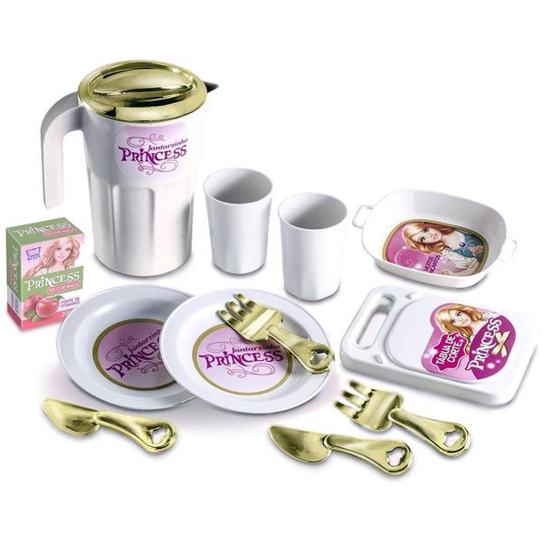 Imagem de Brinquedo Jantarzinho Princess Utensílios Cozinha 12 Peças