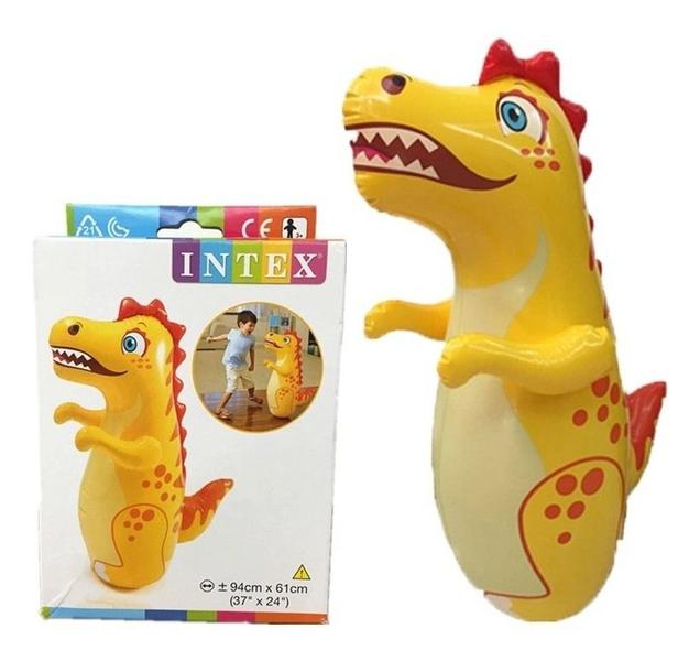 Imagem de brinquedo João Bobo Inflável Dinossauro Divertido teimoso