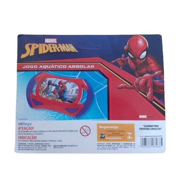 Imagem de Brinquedo Jogo Aquático Argolas Aquaplay Homem Aranha Spider