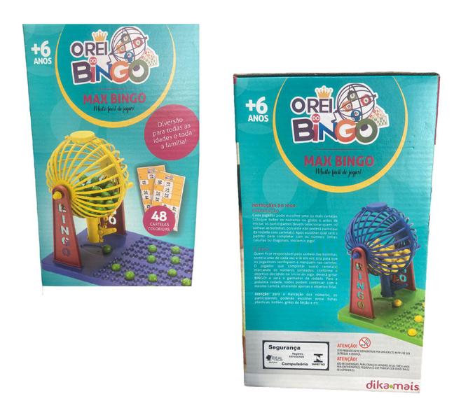 Imagem de Brinquedo Jogo de Bingo Globo giratório c/  48 Cartelas