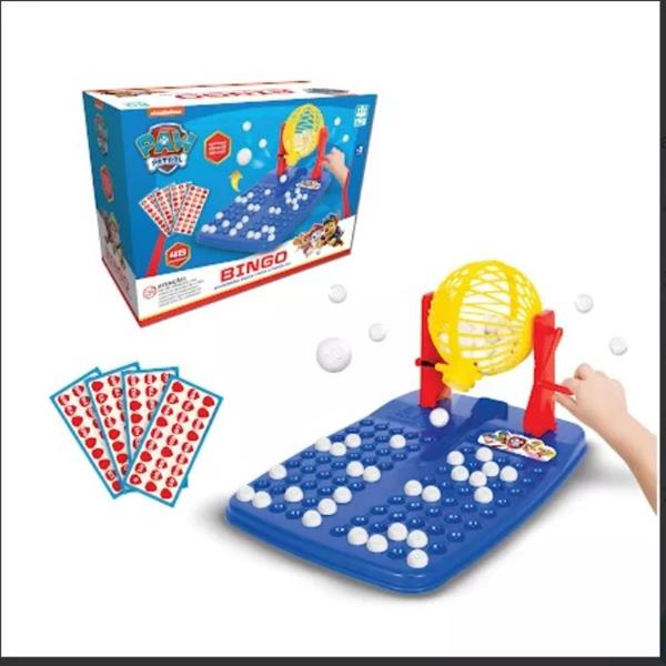 Imagem de Brinquedo Jogo De Bingo Patrulha Canina Infantil 48 Cartelas